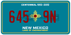 6459N  license plate in NM