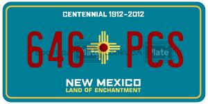 646PCS  license plate in NM