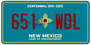 651WDL  license plate in NM