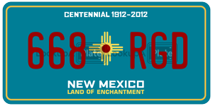 668RGD  license plate in NM