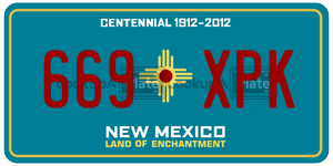 669XPK  license plate in NM