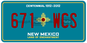 671WCS  license plate in NM