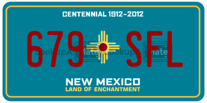 679SFL  license plate in NM