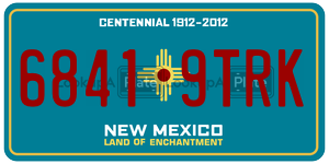 68419TRK  license plate in NM