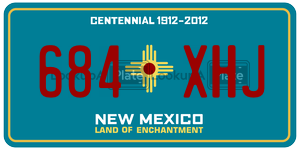 684XHJ license plate in New Mexico