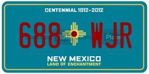 688WJR  license plate in NM