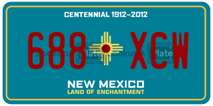 688XCW  license plate in NM