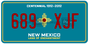689XJF  license plate in NM