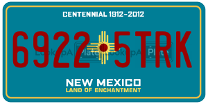 69225TRK  license plate in NM