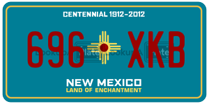 696XKB  license plate in NM