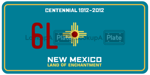6L  license plate in NM