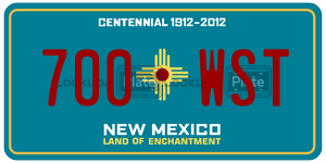 700WST  license plate in NM