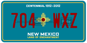 704WXZ  license plate in NM