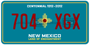 704XGX  license plate in NM
