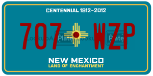 707WZP  license plate in NM