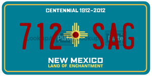 712SAG  license plate in NM
