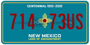 71473US  license plate in NM
