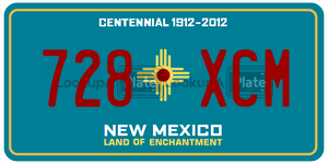 728XCM  license plate in NM