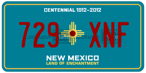 729XNF  license plate in NM