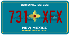 731XFX  license plate in NM