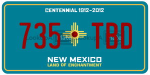 735TBD  license plate in NM
