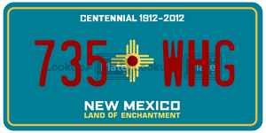 735WHG  license plate in NM