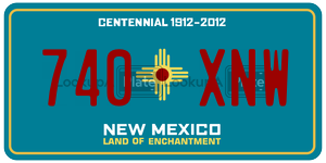 740XNW  license plate in NM