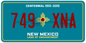 749XNA  license plate in NM