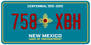 758XBH license plate in New Mexico