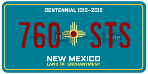 760STS  license plate in NM
