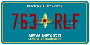 763RLF  license plate in NM