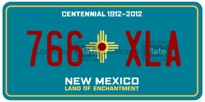 766XLA  license plate in NM