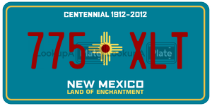 775XLT  license plate in NM