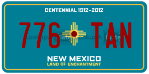776TAN license plate in New Mexico