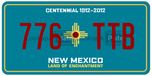 776TTB  license plate in NM