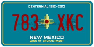 783XKC  license plate in NM