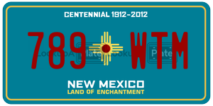 789WTM  license plate in NM