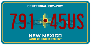 79145US  license plate in NM