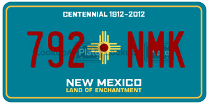 792NMK  license plate in NM