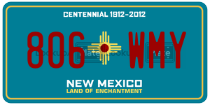 806WMY  license plate in NM