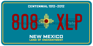 808XLP  license plate in NM