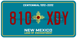 810XDY license plate in New Mexico