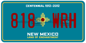 818WRH  license plate in NM