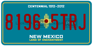 81965TRJ  license plate in NM
