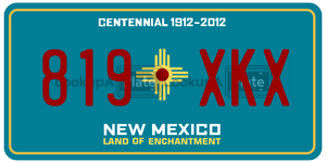 819XKX  license plate in NM