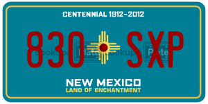 830SXP  license plate in NM