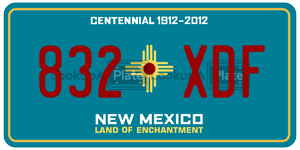 832XDF  license plate in NM