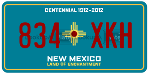 834XKH  license plate in NM