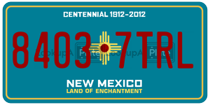 84037TRL  license plate in NM