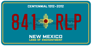 841RLP  license plate in NM